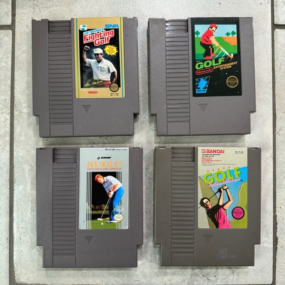 Nintendo NES Golf 4 Games Lot - Picture 1 of 4